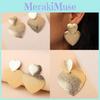Heartshaped Earrings Metal For Women Fashion Geometric Design Wedding Gift