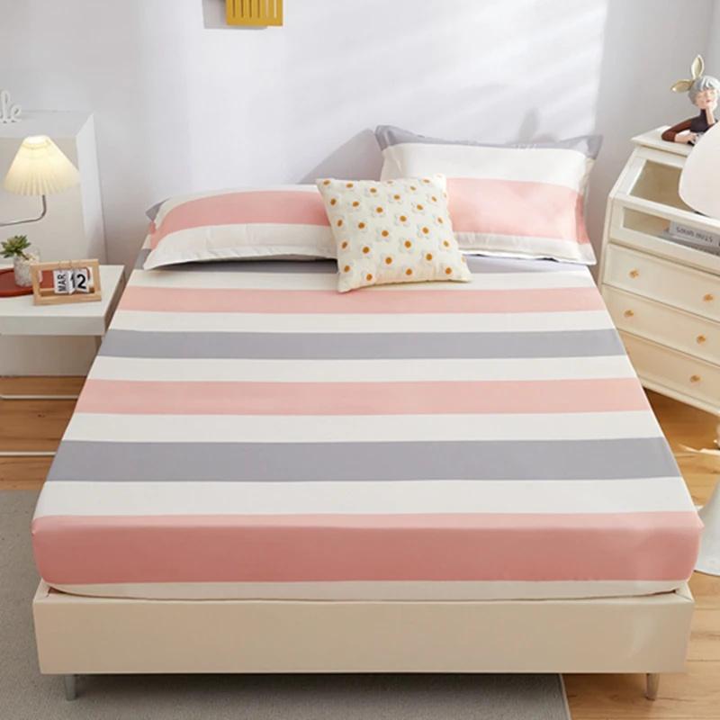 Водонепроницаемая простыня, домашняя эластичная простыня, благоприятное для кожи покрывало, постельное белье, наматрасник, покрывало королевского размера(Нет наволочки)