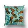 Tropical Fruit Painted Pineapple Linen Pillow Pillow Case Casual Comfortable Car Sofa Office Cushion Cover