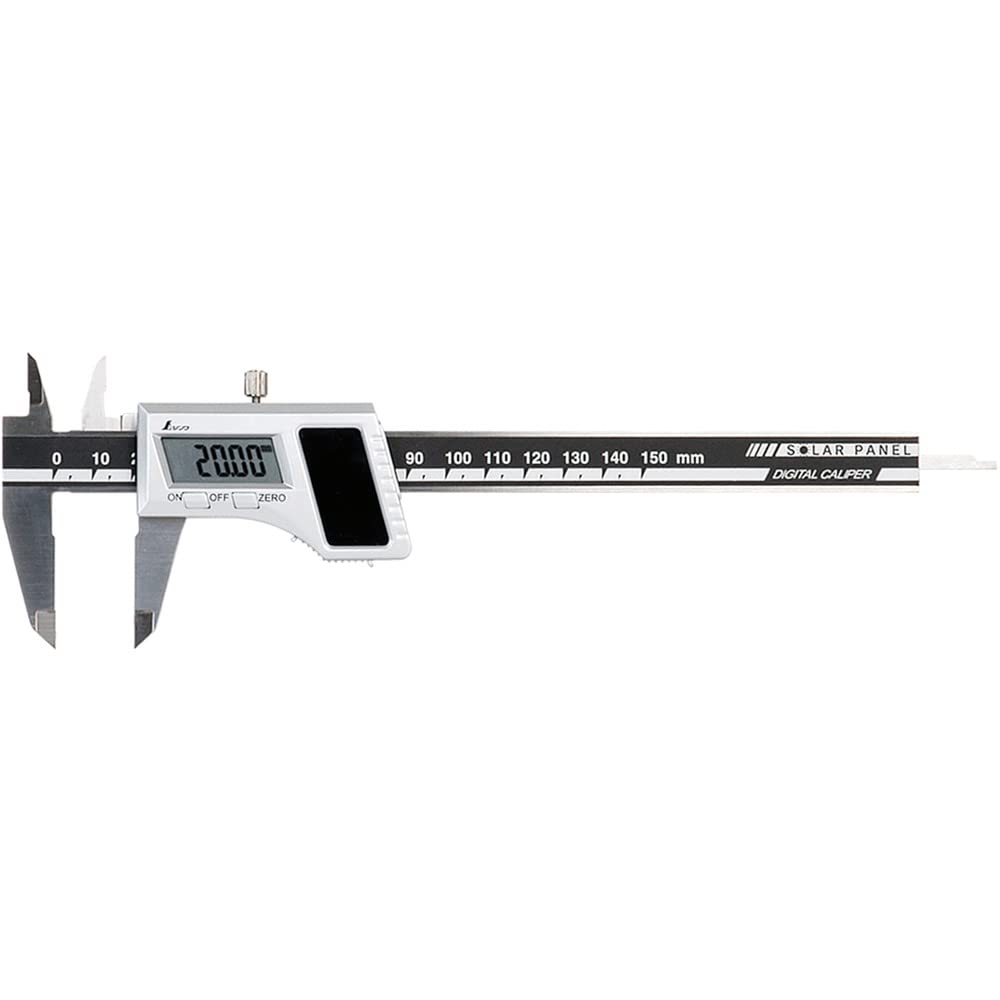 Shinwa Sokutei Digital Caliper Solar Panel 150mm 19983