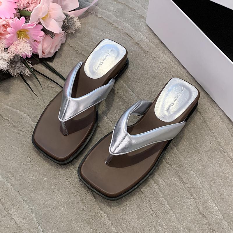Fashion Summer Wedges Heel Flip Flop Women Fashion Clip Toe Slippers Casual Comfort Beach Vacation Slides Shoes