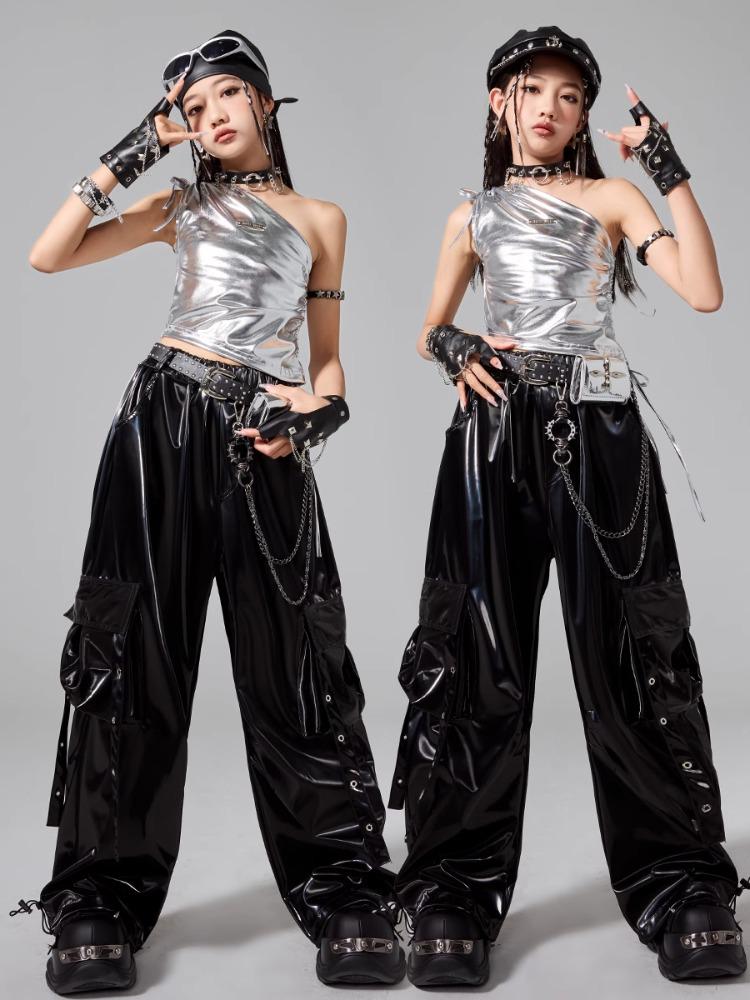 Костюм для девочек для хип-хопа и джазового танца - Модный набор для уличных выступлений