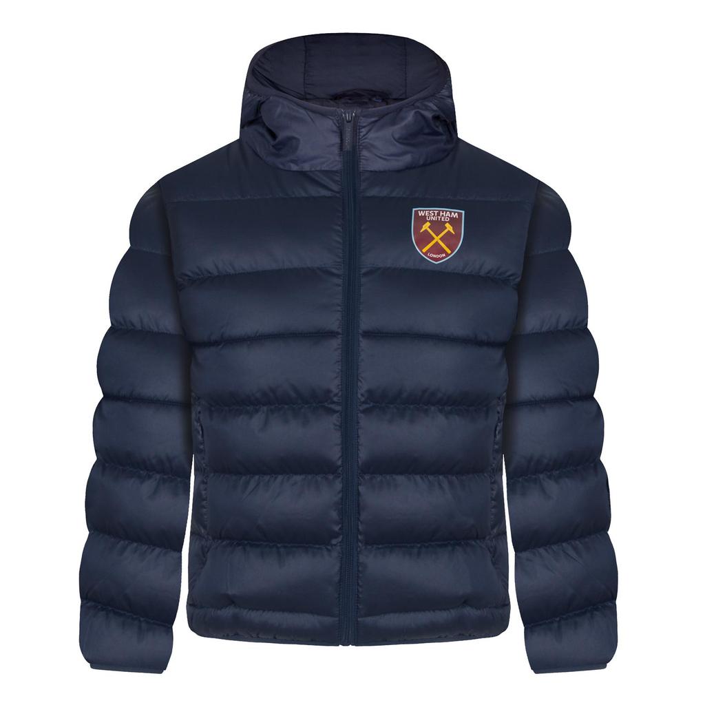 West Ham United FC Boys Crest Quilted Jacket