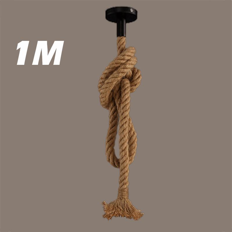 Винтажный Ретро Промышленный Лофт Держатель Пеньковой Веревки Потолочный Подвесной Светильник Лампа Кафе Ресторан Ретро Люстра