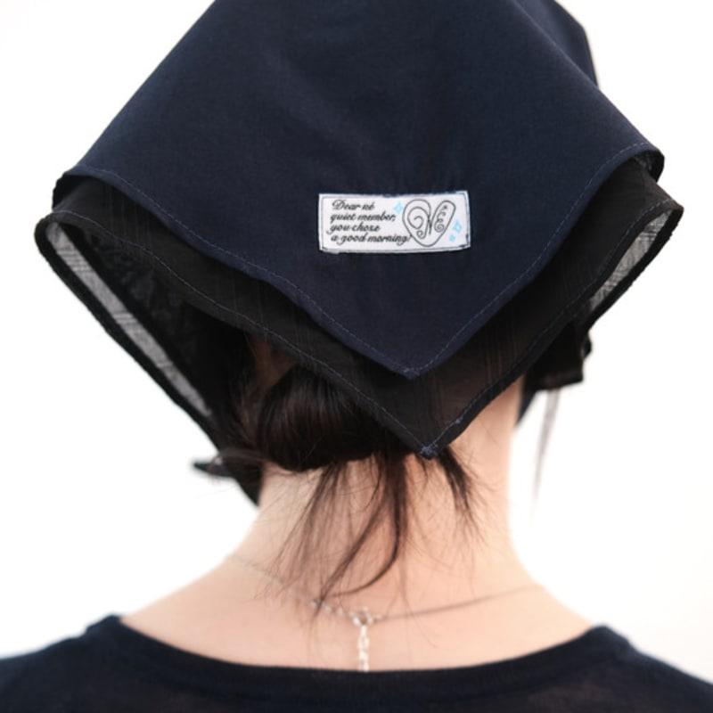 Многослойный шарф Rory (темно-синий+черный)