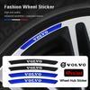 Car Wheel Rim Stickers 4PCS Auto Wheel Hub Decal for Volvo Rdesign Polestar AWD V50 S60 XC60 S40 XC40 XC90 V60 S80 S90 V90 V70