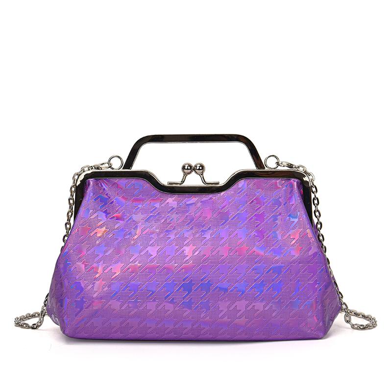 Роскошный дизайнерский цепной блестящий вечерний клатч сумка для вечеринки для женщин женственная мода свадьба плутониевая кожа клатч церемония