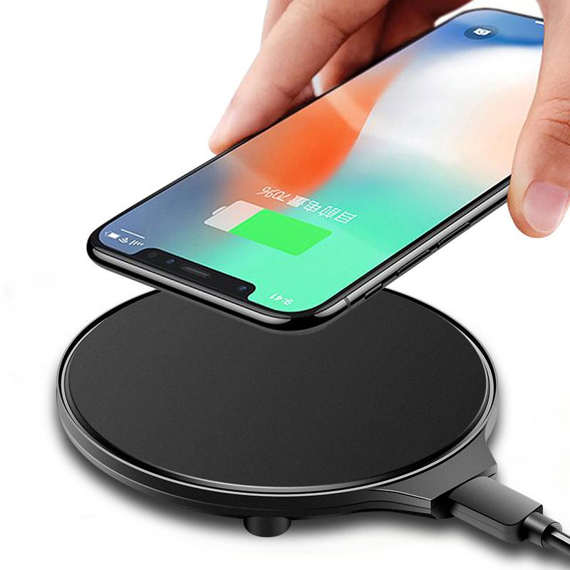 Тонкая беспроводная зарядная панель с USB-кабелем для мобильного телефона