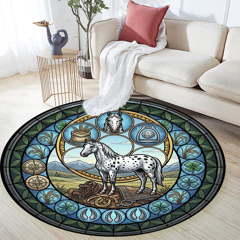 Aquatic Life Cycle Round Area Rug Under Office Chairs Bedroom Living Room Home Decor