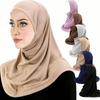Модальная хлопковая исламская головная повязка Очень мягкий тюрбан Повязка на голову Тюрбаны Мусульманский хиджаб Покрытие для шеи