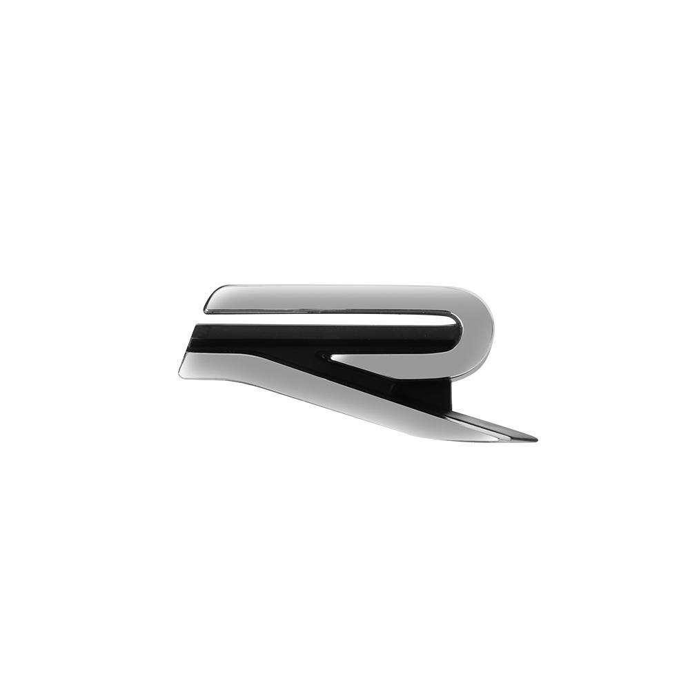 AABIQ1 3D New R Emblem Car Front Grille Badge Decoration Sticker For Volkswagen VW Polo Passat B6 B7 Golf MK4 MK5 Jetta Touareg Tiguan