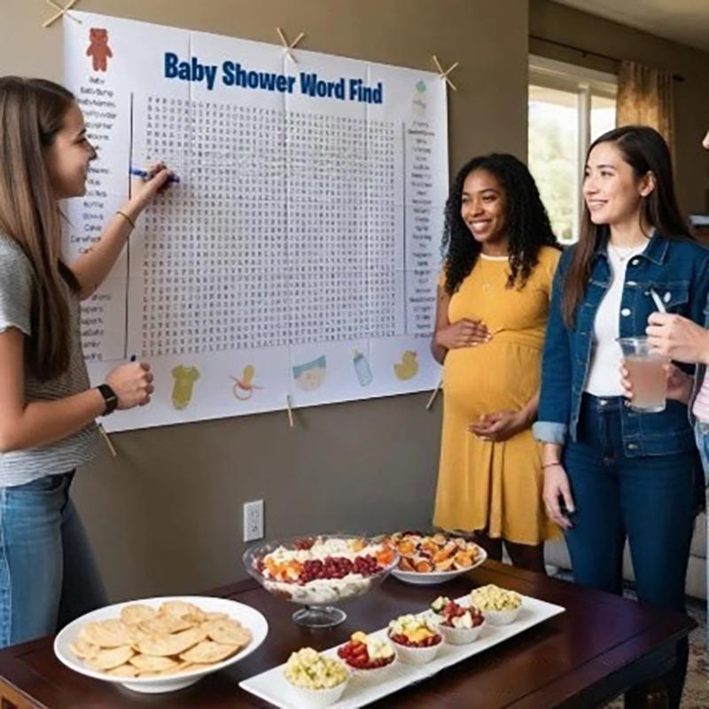 Большой плакат-поиск слов на День благодарения, Гигантский праздничный плакат-поиск слов для Дня благодарения и Рождества, Настенная игра