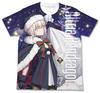 COSPA Футболка Fate Grand Order Rider Arturia Pendragon Santa Alterta Full Graphic БЕЛАЯ XL Size Cotton