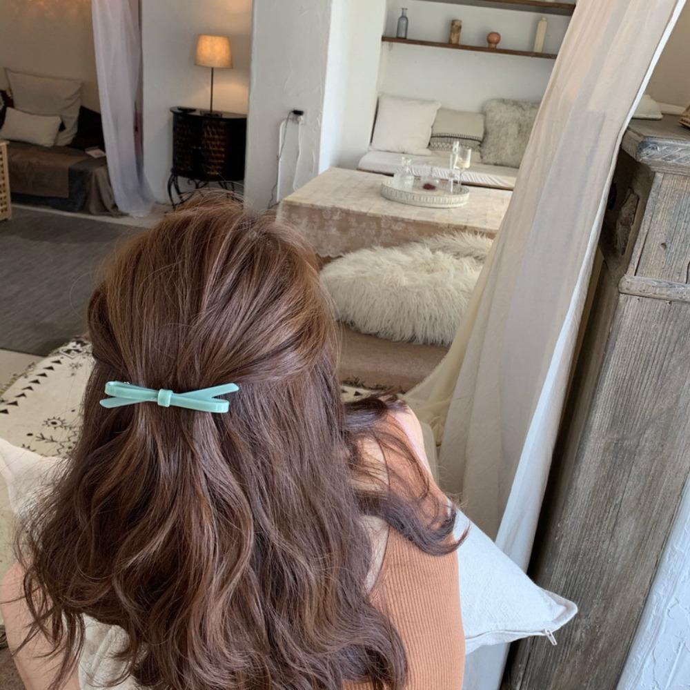 Головной убор Бант Заколка для волос Зажим Затылок Пружинный зажим Новый Заколка для волос Челка Девочка