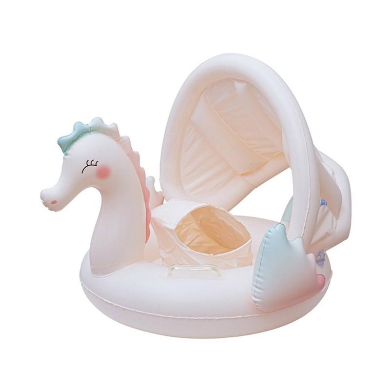 Надувной круг для плавания для младенцев с навесом, надувные нарукавники, надувная игрушка для бассейна для детей, аксессуары для бассейна