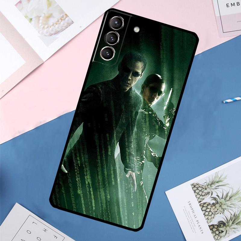 Matrix Case For Samsung Galaxy S24 Ultra S20 S21 S22 S23 S25 Ultra S9 S10 Plus S25 FE Back Cover