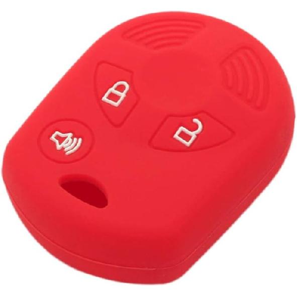 SEGADEN Silicone Cover Protector Case Holder Skin Jacket Compatible with Ford Edge Escape Expedition Explorer F-150 Flex Ranger Windstar 3 Button