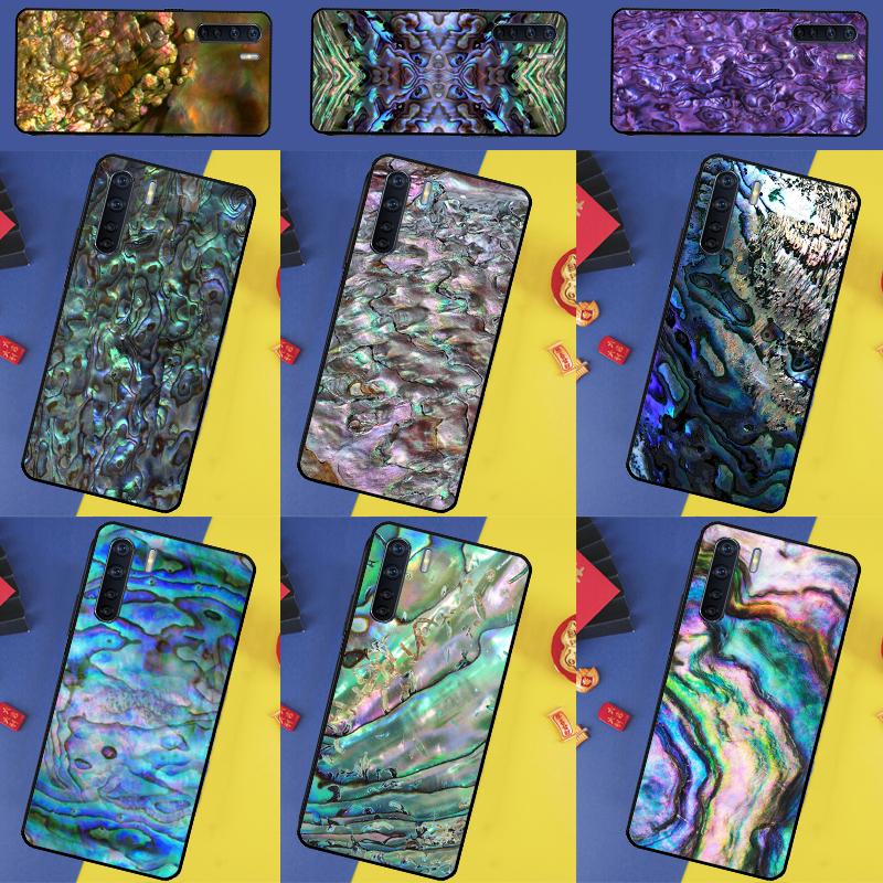 Paua Abalone Shell For Oppo A18 A38 A58 A78 A98 A40 A60 A80 A74 A94 A54 A16 A76 A96 A15 A57S A17 A77 Phone Case