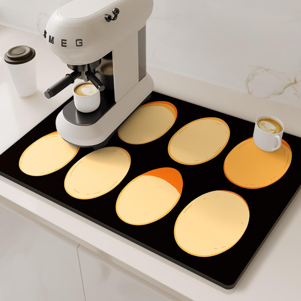 Коврик для кофемашины, дренажный коврик для кухни, нескользящие коврики для сушки посуды, быстросохнущий коврик для стола, подставка под столовые приборы, посуда