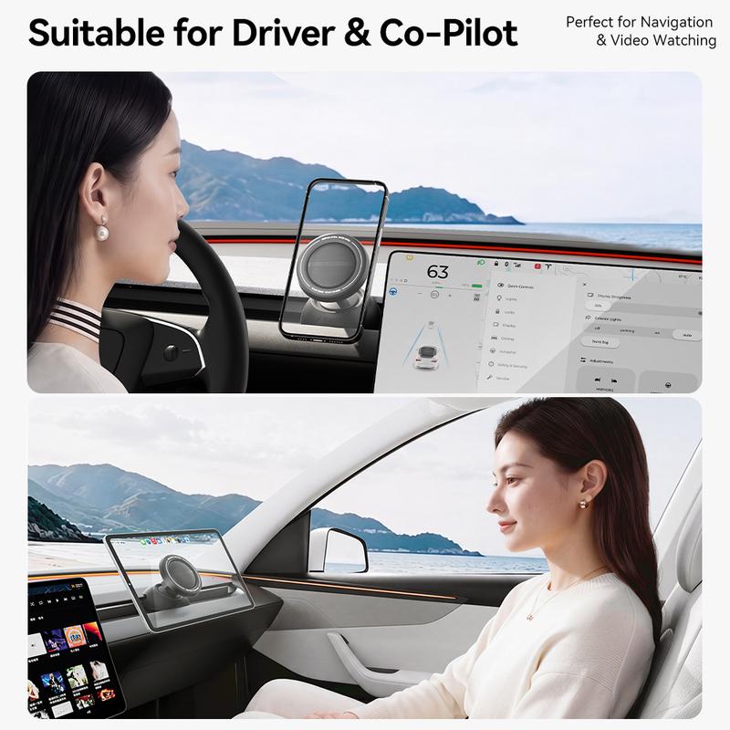 YZ for Tesla Model 3 Y YL Juniper Highland LHD RHD SiliconeCar Magnetic Phone Holder MagSafe Car Mount Interior Accessories 2026