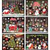 Christmas Window Stickers Christmas Wall Sticker Kids Room Wall Decals Merry Christmas Decorations For Home New Year Stickers