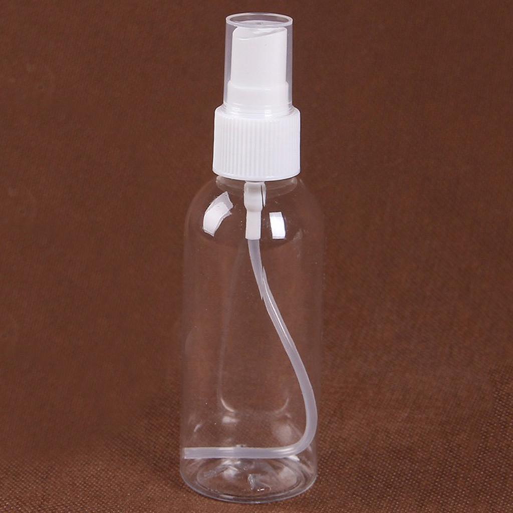 Portable Travel Transparent Plastic Empty Cosmetic Sample Spray Bottle Atomizer
