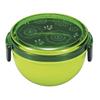 Miyamoto Sangyo Green Bento Box, Mon Mode Flower Lunch Bowl, 2-Tier