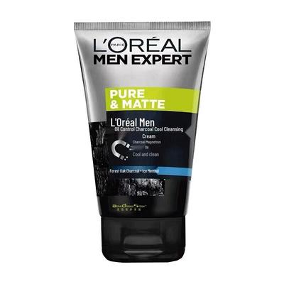 L'Oréal Men Expert Угольный Очищающий Гель для Лица Контроль Жирности Свежесть Ледяной Прохлады