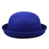 Мода Женщины Девушка Купол Верхняя Шляпа Однотонный Хлопок Полиэстер Федора Шляпы Дети Котелок Повседневная Родитель-ребенок Федора Шляпа