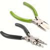 2pcs 6 In 1 Bail Making Pliers Jewelry Bail Pliers, Nylon Nose Pliers For Jewelry Making Beading Looping Shaping Wire DIY Crafts Practical Convenient