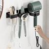 Wall Mount Hair Dryer Holder Bathroom Hair Tool Organizer Rack Strong Load-bearing Easy To Install Curling Iron Holder Blow Dryer Rack