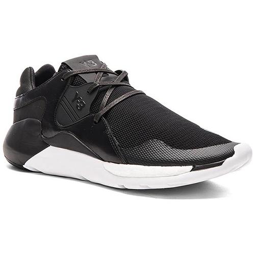 Y-3 Y 3 QR Run Comfortable Slip Resistant Lightweight Non slip Lightweight Low top Casual Shoes Men's Black White AQ5497