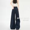 Casual Jeans Women's Wide-leg Pants Summer Loose Long Button-up Pants Mid-waist Thin Drape Pants