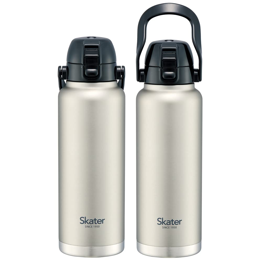 Skater Direct Bottle with Handle 1200ml Water Bottle Mug Bottle Silver STD12H-A