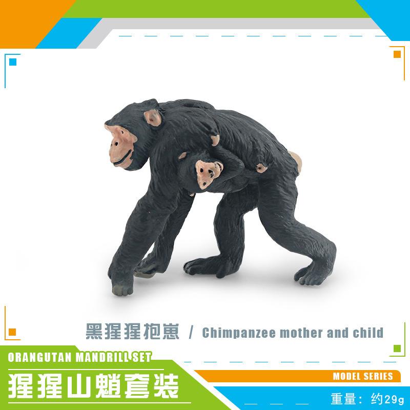 Source Simulation Animal Model Orangutan Mandrill 7 Chimpanzee Ghost Baboon Solid Static Ornament Toy