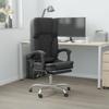 349687 vidaXL Reclining Office Massage Chair Black Faux Leather