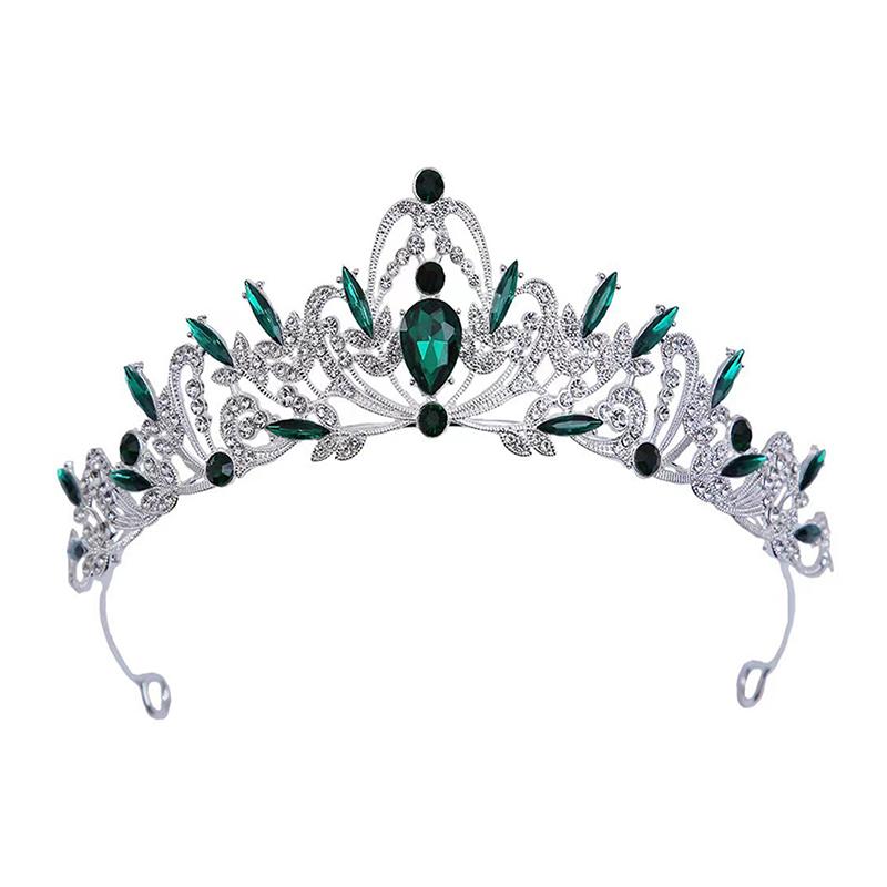 Bridal Headwear Gold-Colour Women'S Full Of Classical Temperament Wedding Crown Girl Birthday Dazzling Tiaras