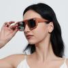 Glasses 95155 Autumn Square Polygon Jelly Sunglasses Women'S Retro Sunglasses Men'S