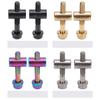 2PCS Bike Seatpost Fixed Screw M5x30mm Ti Alloy Bike Seatpost Fixed Bolts for Cycling DIY Replacemen