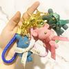 Cartoon Bear Wool Keychain Cute Doll Pendant for Bags, Couples Gifts