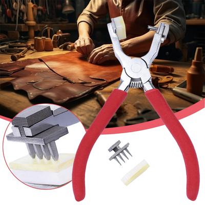 Дрель, Пресс, Пробойник, Плоскогубцы, DIY Пробойник для люверсов, Кожевенные пробойники для ремня, кожаной сумки