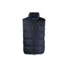 Polo Ss23 Solid Color Logo Embroidered Zip Collar Down Vest Men Vest Navy-Blue 710825872-002