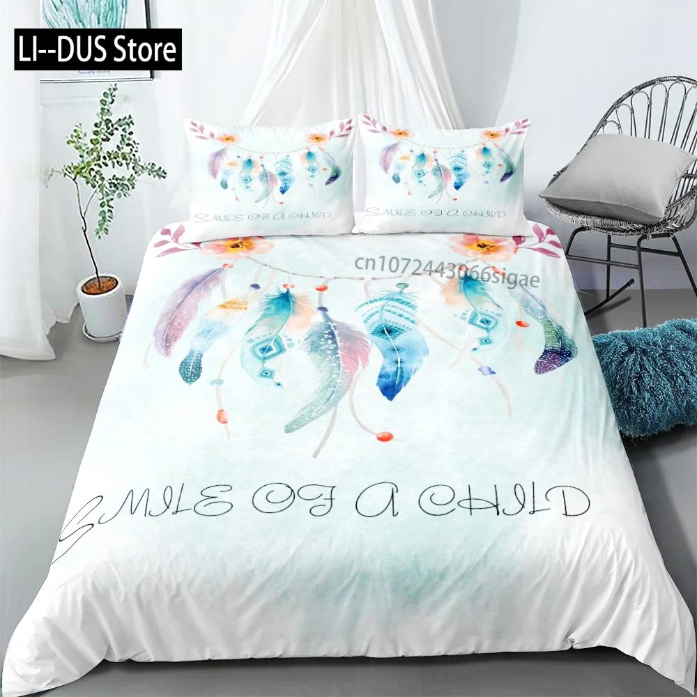 Dreamcatcher Ethnic Bedding Set Single Twin Double Queen King Cal King Size Bedding Bag Set with Pillowcase No Sheet for Adults