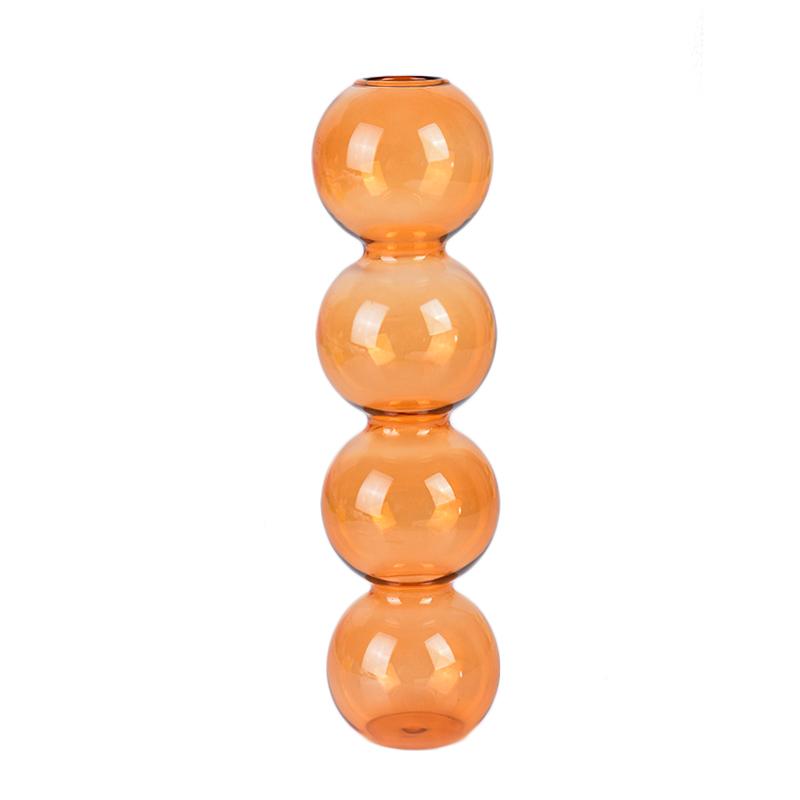 Ins Crystal Ball Bubble Glass Vase Flower Arrangement Hydroponics Ball Glass Art Flower Ware Home Decor Tabletop Glass Vase