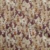 Cotton Flex Brown Fabric Abstract Face Sewing Craft Projects Fabric Prints By Yard 40 Inch