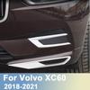 Для Volvo XC60 2018 ABS передняя противотуманная фара автомобиля, накладка, передняя противотуманная фара, рамка, наклейка, аксессуары для стайлинга