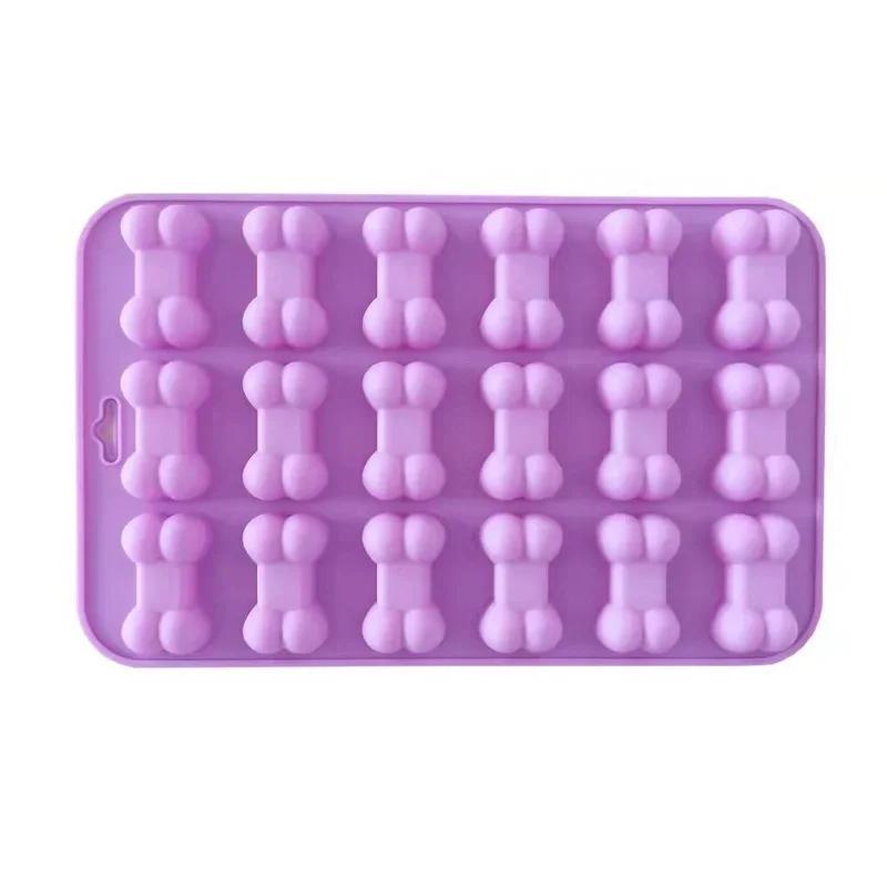 Cartoon Dog Cat Paw Pink Silicone Cake Molds for Food Supplement Biscuit Jelly Fondant Chocolate Baking Pan Ice Tray