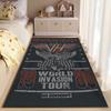 Van Halen 1980 World Tour Eagle Design Rug Non-slip rug suitable for living room and bedroom sofas.