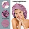 1Pc Women Bonnet Satin Sleeping Hat Long Tail Braid Hair Night Sleep Cap Head Cover Bonnets Shower Caps For Sauna Bathing Bonnet