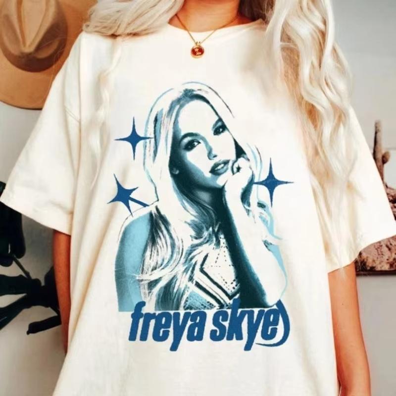 Freya Skye Womens Unisex Tshirt Descendants Zombies Worlds Collide Tour The Rise of Red Tee Summer Music Festival 2025